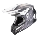 SCORPION cross helmet VX-16 EVO AIR SLANTER moto scooter Matte Black / Silver