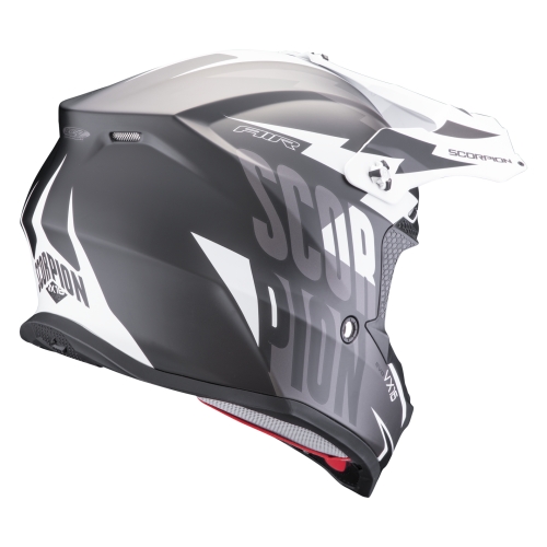 SCORPION cross helmet VX-16 EVO AIR SLANTER moto scooter Matte Black / Silver