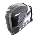 SCORPION casque intégral moto racing EXO-R1 EVO CARBON AIR RALLY Noir / Blanc