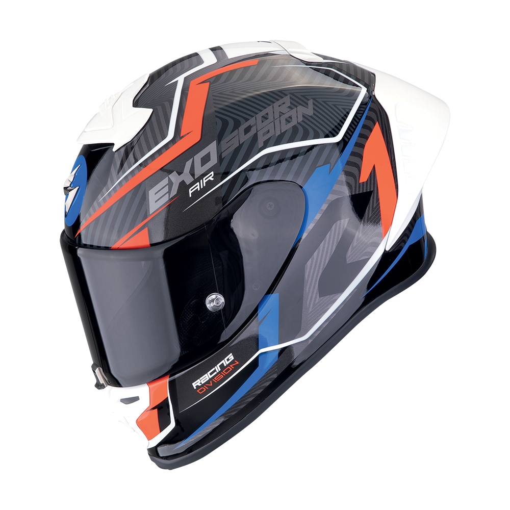 SCORPION casque intégral EXO-R1 EVO II AIR COUP moto scooter Noir / Rouge / Bleu