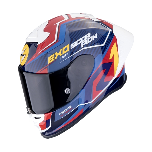 SCORPION fullface helmet EXO-R1 EVO II AIR COUP moto scooter Blue / Red / Yellow