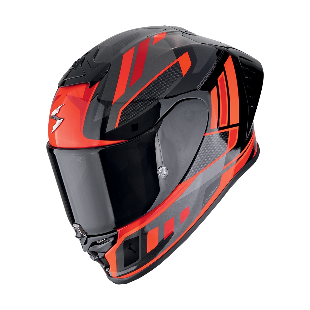 SCORPION casque intégral EXO-R1 EVO II AIR VITAL moto scooter Noir / Argent / Rouge