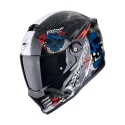 SCORPION modular helmet COVERT-FX SKULLZ moto scooter Black / Grey / Red