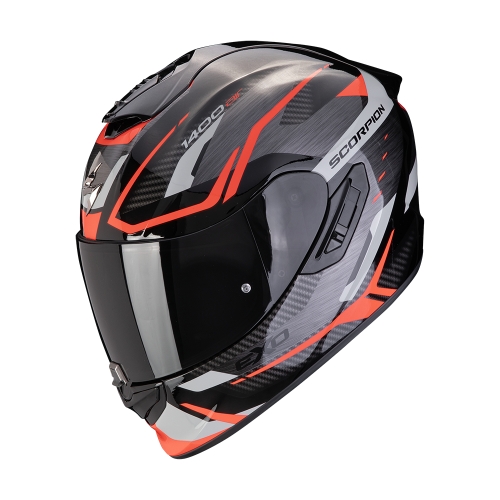 SCORPION casque intégral EXO-1400 EVO II AIR ACCORD moto scooter Gris / Rouge