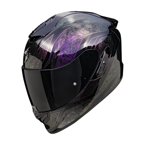 SCORPION casque intégral EXO-1400 EVO II AIR FANTASY moto scooter Noir / Caméléon