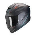 SCORPION casque intégral EXO-1400 EVO II AIR LUMA moto scooter Noir mat / Vert