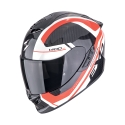 SCORPION casque intégral EXO-1400 EVO II CARBON AIR ENKO moto scooter Noir / Rouge / Blanc