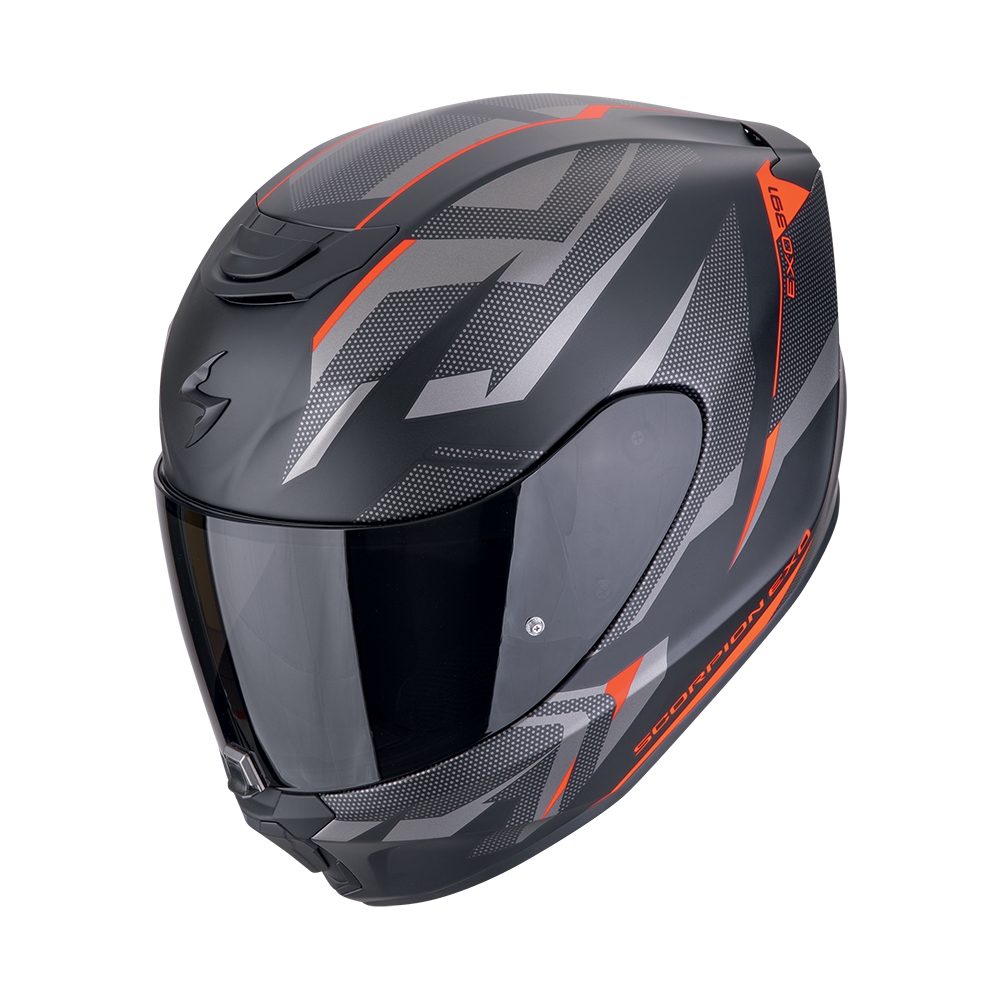 SCORPION fullface helmet EXO-391 AAXO moto scooter Matte black / Red