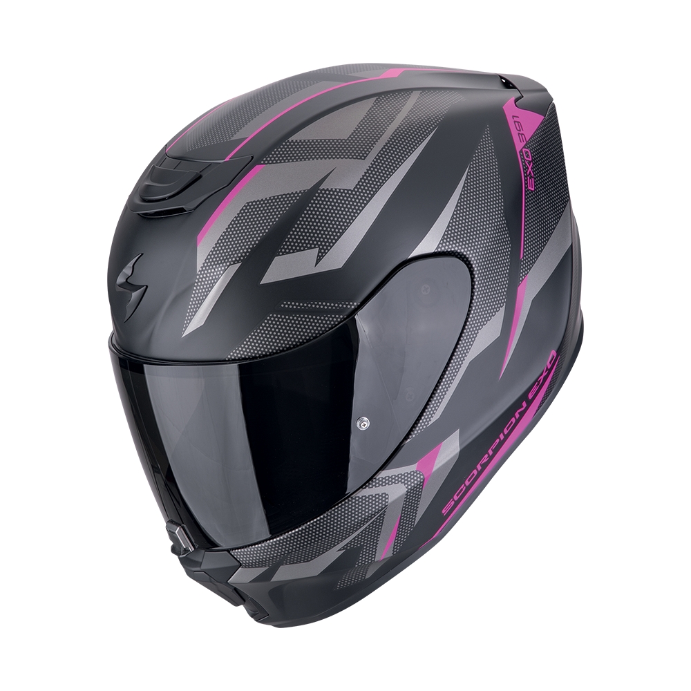 SCORPION casque intégral EXO-391 AAXO moto scooter Noir mat / Rose