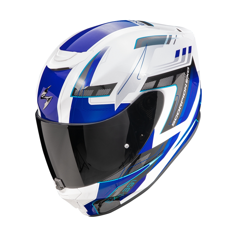 SCORPION fullface helmet EXO-391 CAPTOR moto scooter White / Blue