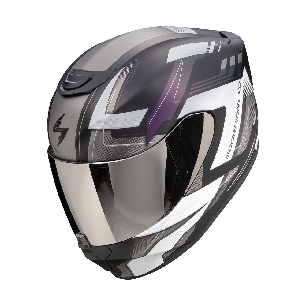 SCORPION casque intégral EXO-391 CAPTOR moto scooter Noir mat / Caméléon