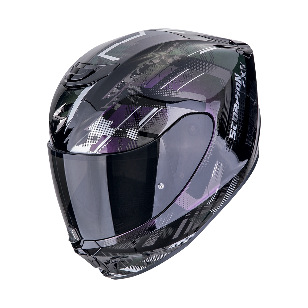 SCORPION fullface helmet EXO-391 CLUTTER moto scooter Black / Chameleon