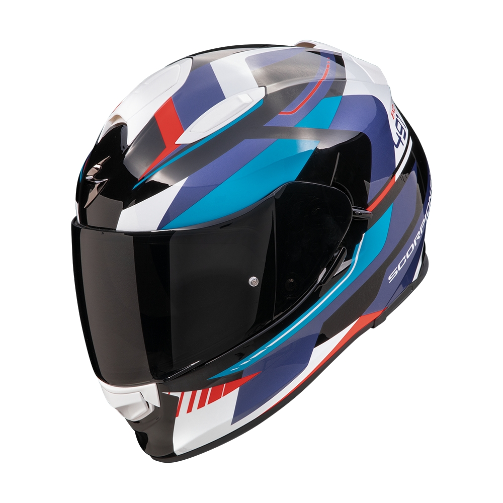 SCORPION fullface helmet EXO-491 ABILIS moto scooter Black / Blue / Red