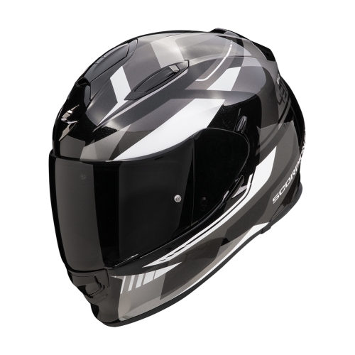 SCORPION casque intégral EXO-491 ABILIS moto scooter Noir / Argent / Blanc