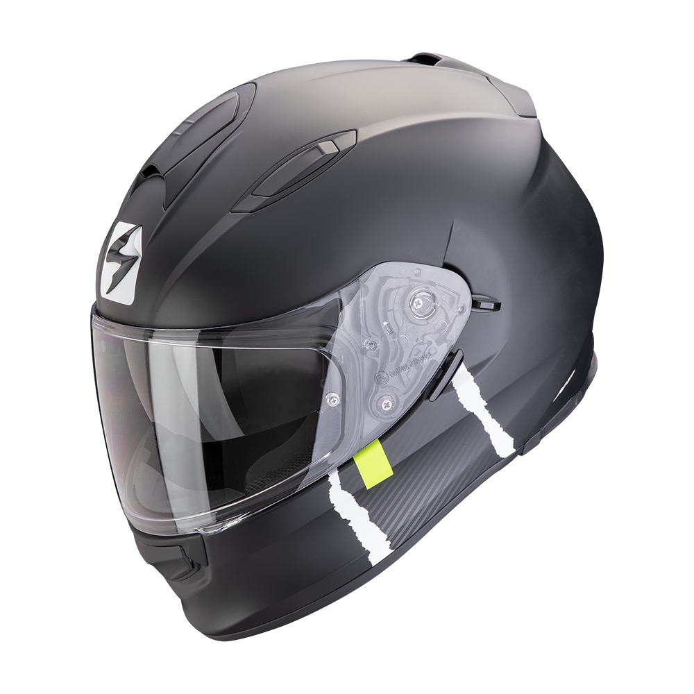 SCORPION casque intégral EXO-491 CODE moto scooter Noir mat / Argent