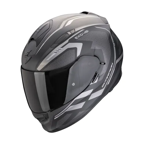 SCORPION casque intégral EXO-491 KRIPTA moto scooter Noir mat / Argent