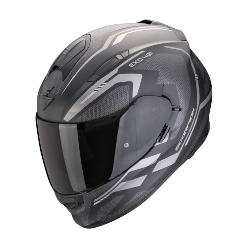 SCORPION fullface helmet EXO-491 KRIPTA moto scooter Matte Black / Silver