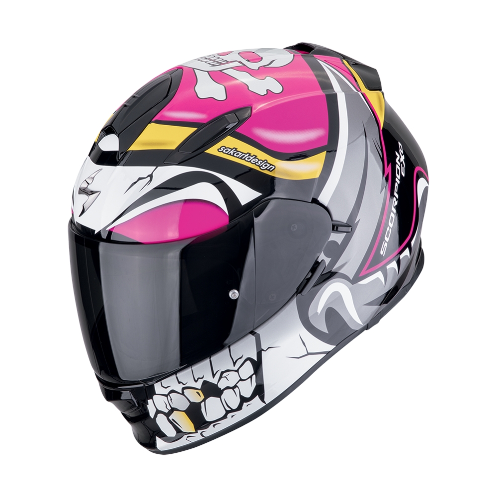 SCORPION casque intégral EXO-491 PIRATE moto scooter Rose