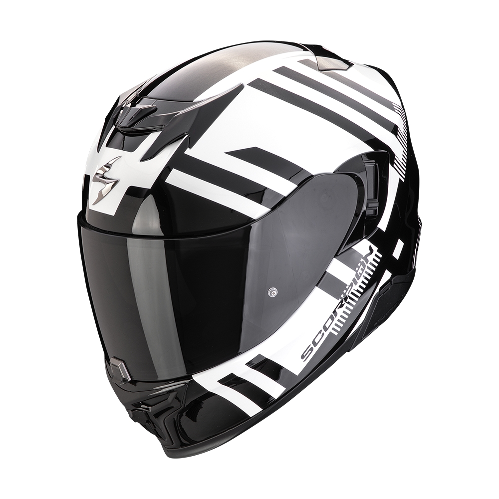 SCORPION fullface helmet EXO-520 EVO AIR BANSHEE moto scooter Pearl white / Black