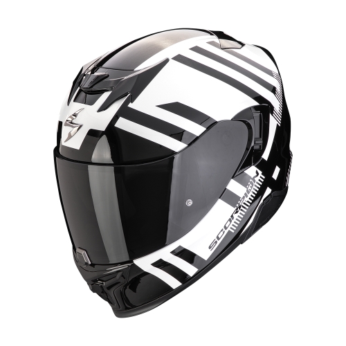 SCORPION casque intégral EXO-520 EVO AIR BANSHEE moto scooter Blanc perle / Noir