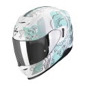 SCORPION fullface helmet EXO-520 EVO AIR FASTA moto scooter Matte white / Blue / Purple