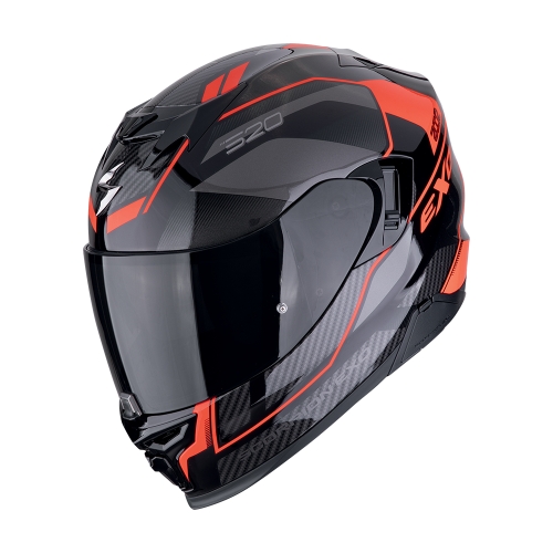 SCORPION fullface helmet EXO-520 EVO AIR LENA moto scooter Black / Red