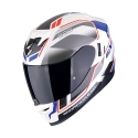 SCORPION casque intégral EXO-520 EVO AIR LENA moto scooter Blanc perle / Bleu