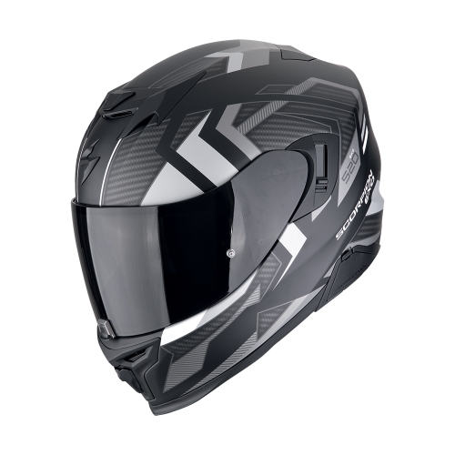 SCORPION casque intégral EXO-520 EVO AIR SENSUS moto scooter Noir mat / Argent