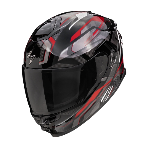 SCORPION fullface helmet EXO-GT SP AIR AUGUSTA moto scooter Black / Grey / Red