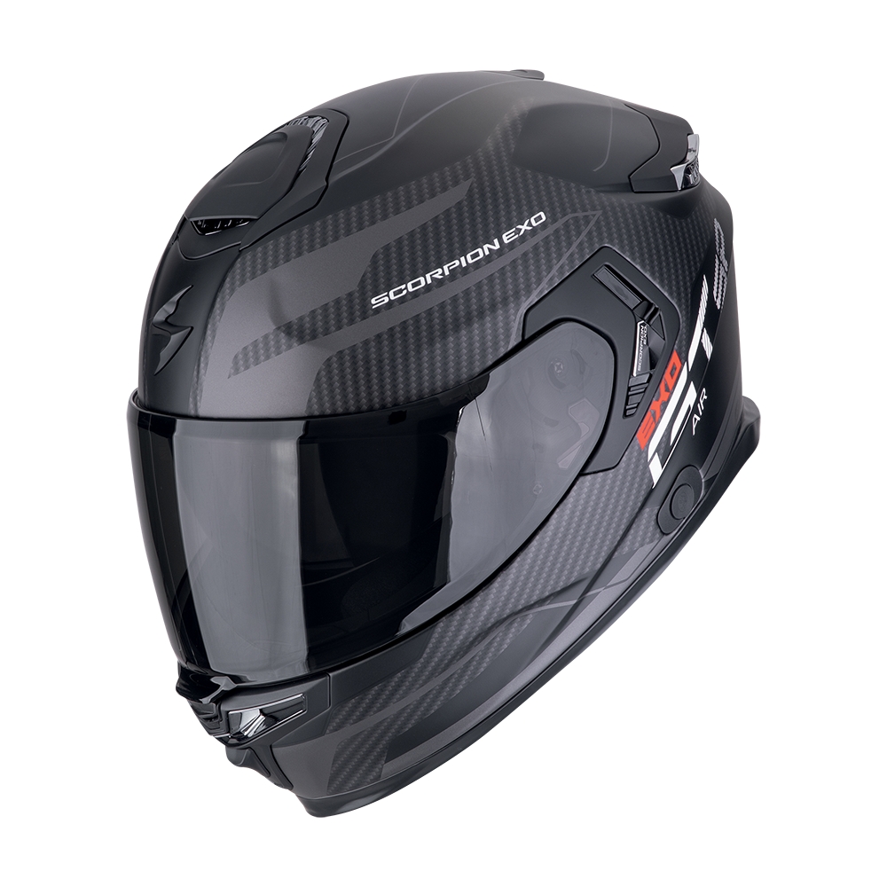 SCORPION casque intégral EXO-GT SP AIR FLEX moto scooter Noir mat / Argent