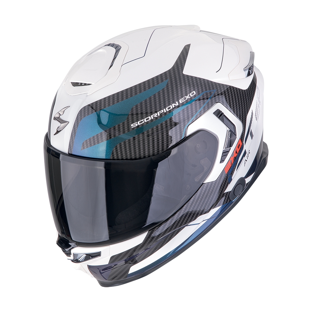 SCORPION fullface helmet EXO-GT SP AIR FLEX moto scooter White / Chameleon