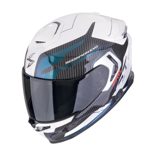 SCORPION fullface helmet EXO-GT SP AIR FLEX moto scooter White / Chameleon