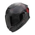 SCORPION fullface helmet EXO-GT SP AIR TECHLANE moto scooter Matte black / Grey / Red