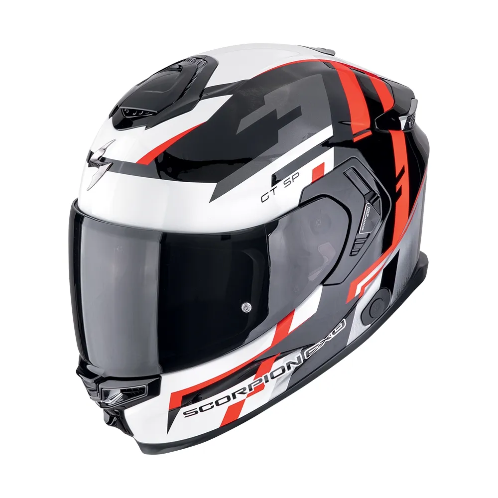 SCORPION casque intégral EXO-GT SP AIR TORNADO moto scooter Noir / Rouge