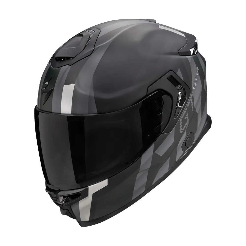 SCORPION fullface helmet EXO-GT SP AIR TOURADVEN moto scooter Matte Black / Silver