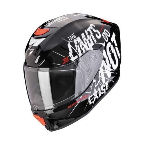 SCORPION kid fullface helmet EXO-JNR AIR BOUM moto scooter Black / White