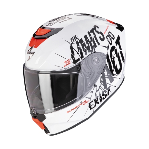 SCORPION kid fullface helmet EXO-JNR AIR BOUM moto scooter White / Black