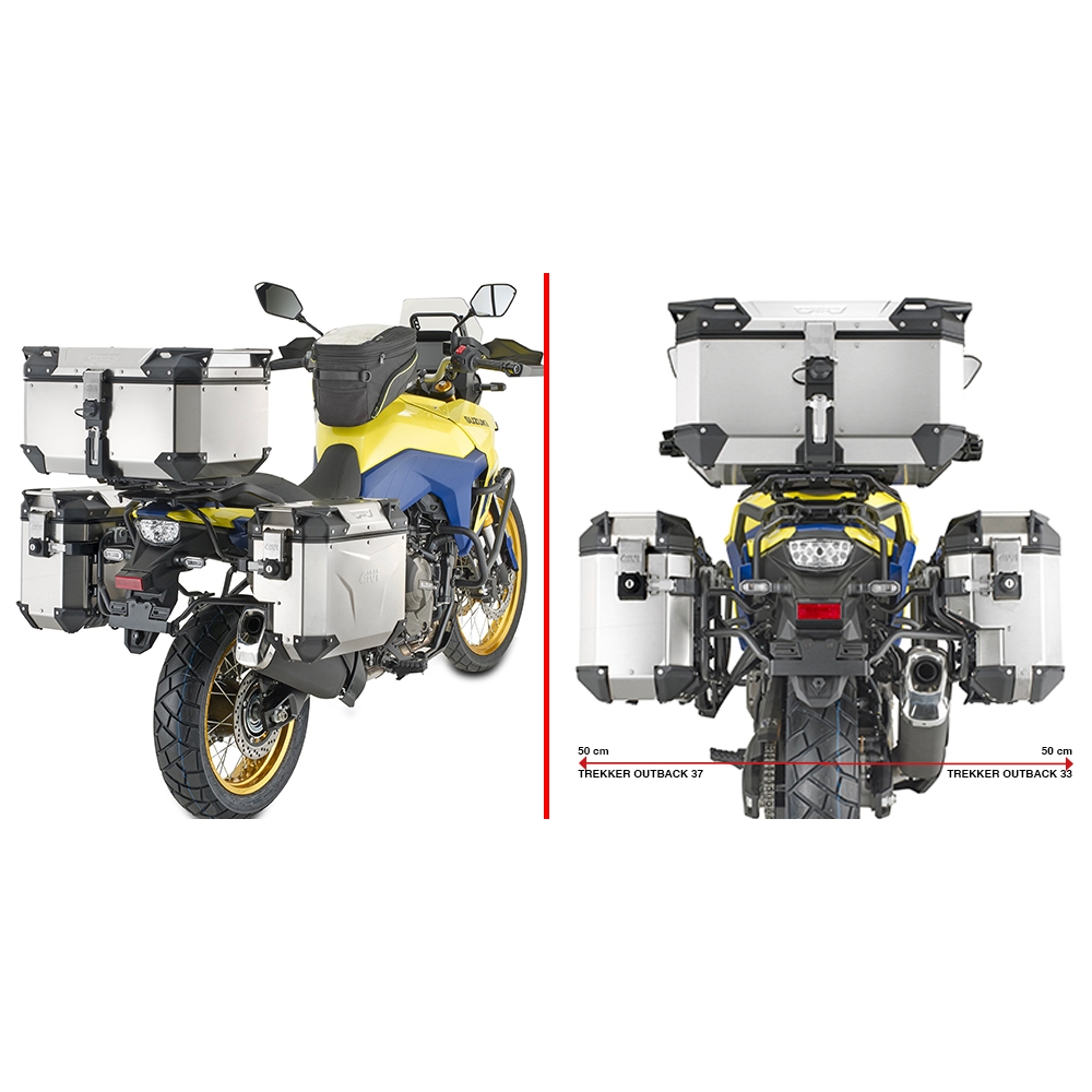 GIVI support PL ONE-FIT valises latérales MONOKEY CAM-SIDE SUZUKI V-STORM 800 / 2023 2024 - PLO7713CAM