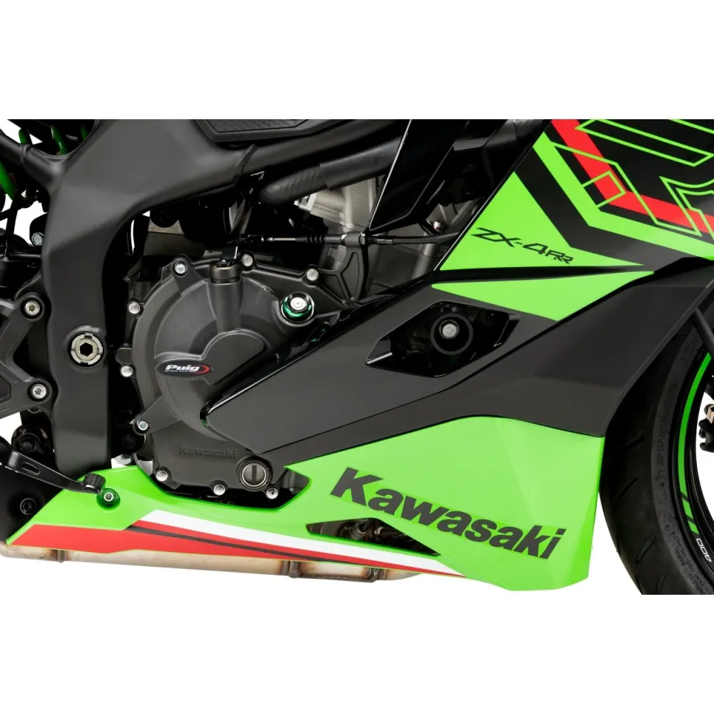 PUIG cache protection carters moteur Track Championship KAWASAKI ZX-4 R NINJA / RR / 2024 ref 21894