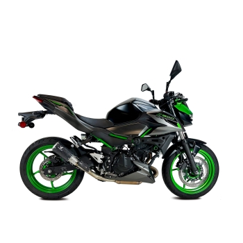 IXRACE KAWASAKI Z 400 / 500 / NINJA 400 / 2018 2024 Pot d'échappement pot MK2B BLACK AK7240SB NON HOM