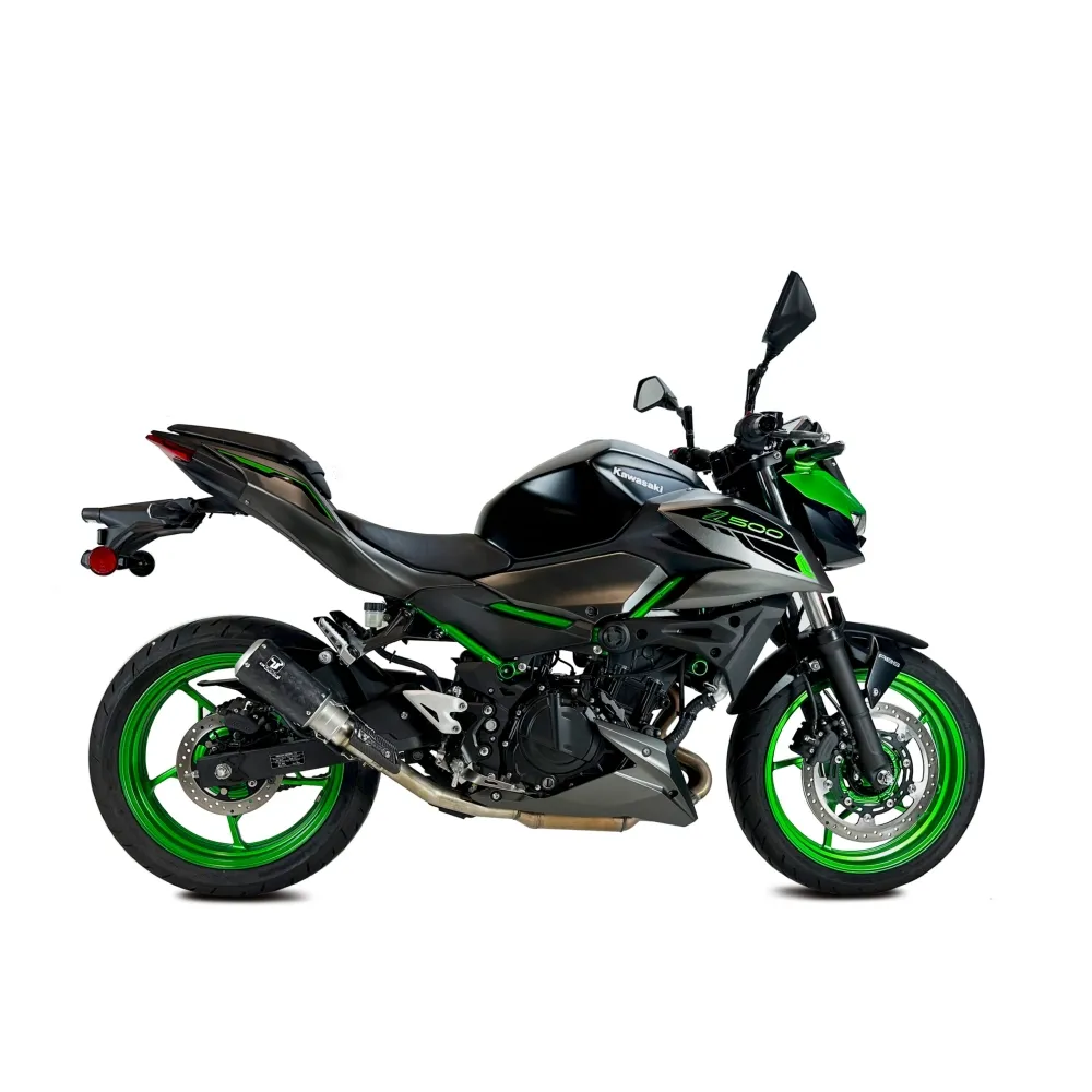 IXRACE KAWASAKI Z 400 / 500 / NINJA 400 / 2018 2024 Pot d'échappement pot MK2B BLACK AK7240SB NON HOM