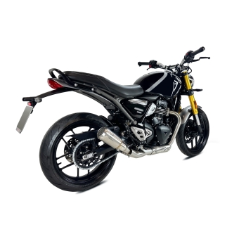 IXRACE TRIUMPH SPEED 400 / SCRAMBLER 400 / 2024 MK2 INOX silencer AT4225S EURO 5 approved