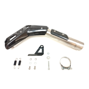 IXRACE HONDA CL 500  / 2023 2024 MK2B INOX silencer MK2B BLACK AH6229SB NOT approved