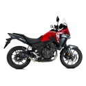 IXRACE HONDA HORNET 500 / NX 500 / CBR 500 R / 2024 pot d'échappement MK2B BLACK INOX AH6237SB EURO 5+