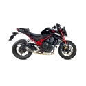 IXRACE HONDA HORNET 500 / NX 500 / CBR 500 R / 2024 pot d'échappement MK2B BLACK INOX AH6237SB EURO 5+