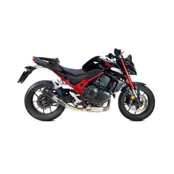 IXRACE HONDA HORNET 500 / NX 500 / CBR 500 R / 2024 pot d'échappement MK2B BLACK INOX AH6237SB EURO 5+