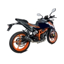 IXRACE KTM DUKE 125 / 390 / 2024 pot d'échappement MK2B BLACK INOX AM3260SB EURO 5+