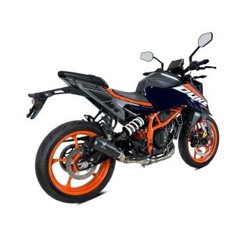 IXRACE KTM DUKE 125 / 390 / 2024 MK2B INOX silencer MK2B BLACK AM3260SB approved EURO 5+