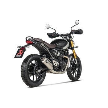 AKRAPOVIC TRIUMPH  SCRAMBLER 400 X / SPEED 400 / 2024 pot d'échappement TITANE SLIP-ON hom. EURO5 1811-4726