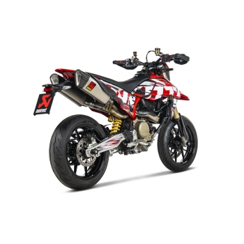 AKRAPOVIC DUCATI HYPERMOTARD 698 / 2024 pot d'échappement SLIP-ON TITANE EURO5 1811-4722